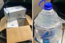 In one purchase a customer got in touch with a company on Facebook and was asked to go to pick up four bottles from an address. He documented his purchase.
