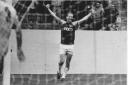 Clarets hero Billy Hamilton celebrates one of his goals for Burnley