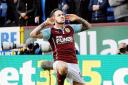 Burnley striker Danny Ings celebrates his goal in the defeat to Everton earlier this season