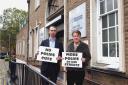 Cllrs Peter Taylor and Sara Bedford are calling on Police and Crime Commissioner David Lloyd to increase the number of boots on the ground