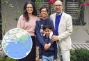 Mohammad Chowdhury travelled from south east London to Melbourne - crossing borders on the way (photo: Mr Chowdhury and his wife and two children)