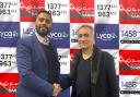 Raj Baddhan, CEO, Lyca Media is pictured with Shafat Ali, Chairman of Asian Sound Radio