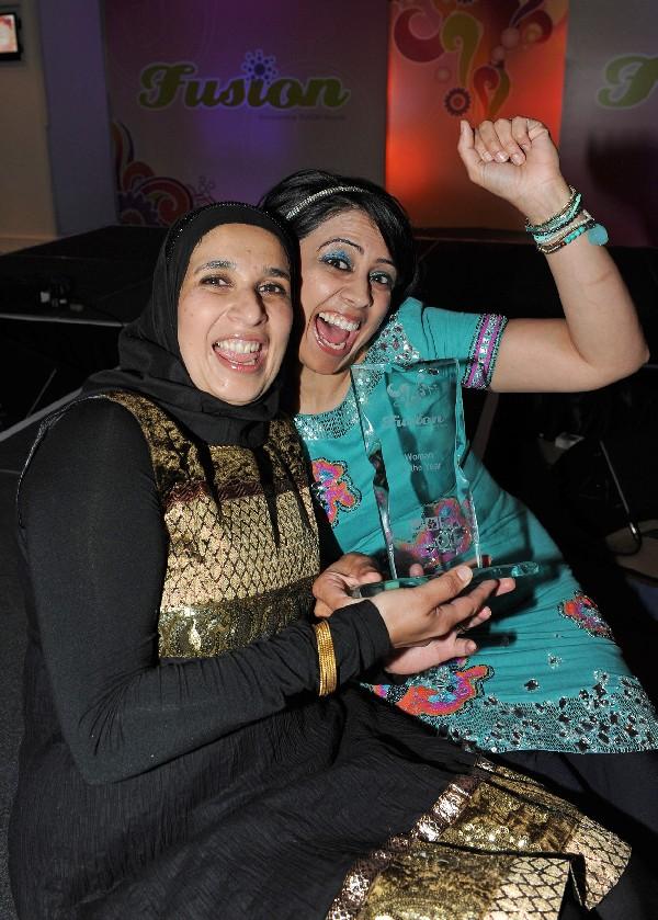 Sofia Esa and Latifa Umar who won the Woman of the Year Award.