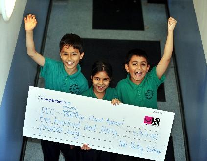 Youngsters from The Valley School in Bolton paid to dress in green for the day, representing the colours of the Pakistan flag, and raised £530.