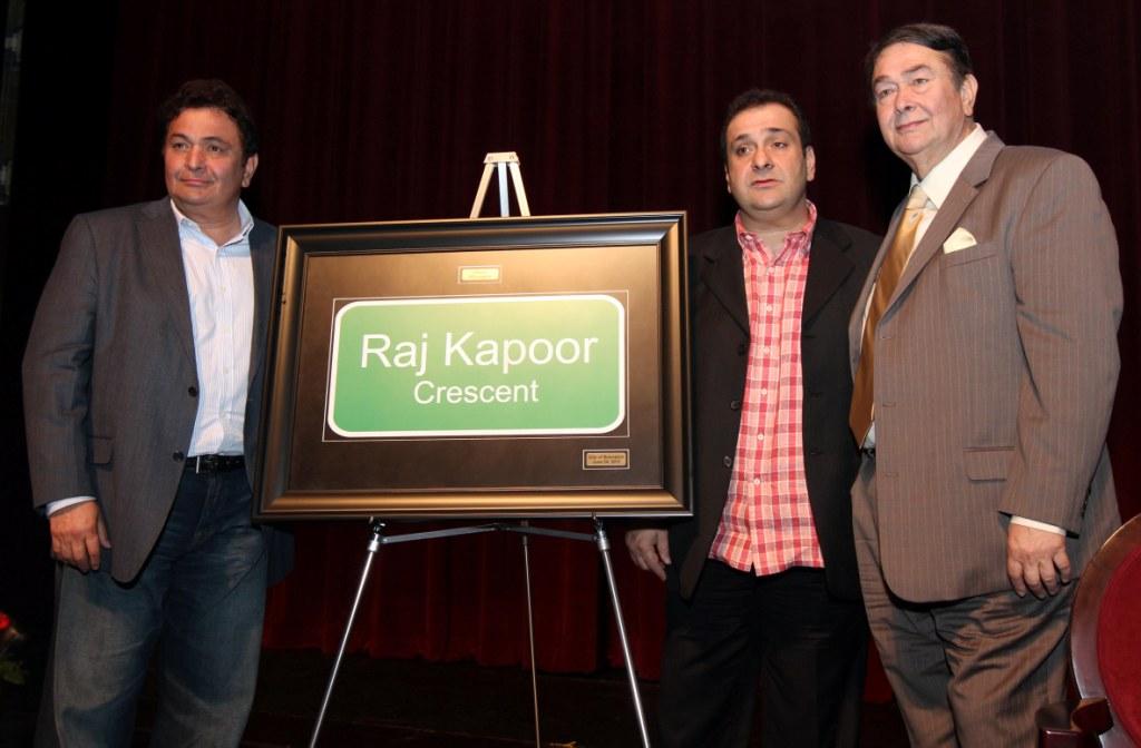 Street name of Raj Kapoor with his family