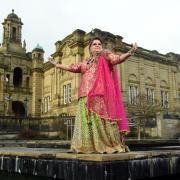Dancer and volunteer Sonita Mitra outside Cartwright Hall, Bradford