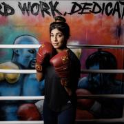 Scotland’s first champion Muslim amateur female boxer, Farah Jamil. Pictures by Colin Mearns.