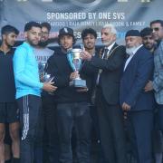 Rovers’ star Tyrhys Dolan joined the Mayor of Blackburn with Darwen, Cllr Parvaiz Akhtar to hand out the winners cup.