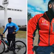 Abdul and Reehan are cycling to the Hajj