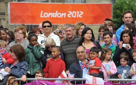 The Olympic flame in Bradford