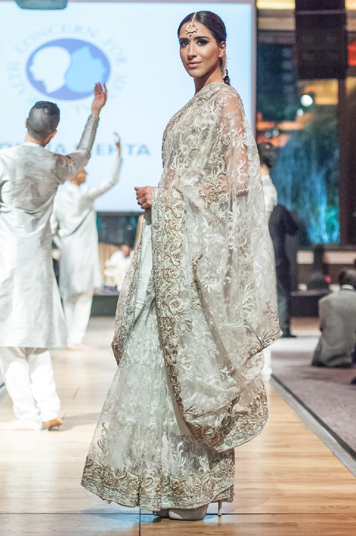 Asian couture retailer O’nitaa hosted a fashion show at a private charity event, unveiling some of its striking collections. It took place at the Grange St Paul’s Hotel, London on Saturday 16 November, 2013. Designs from Rana Noman, Mina Hasan, Mansi 