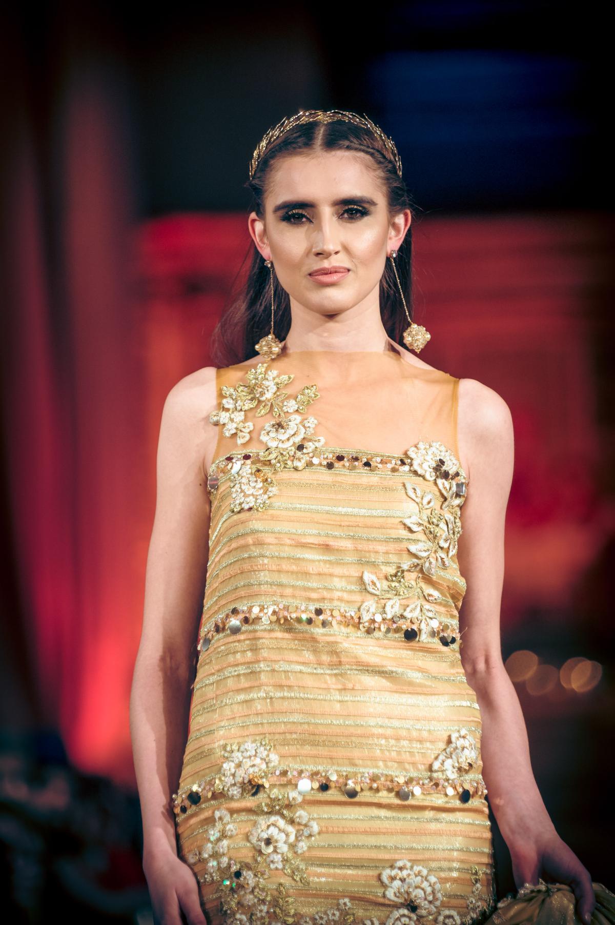 Mustang Productions celebrated 70 years of Pakistan’s style evolution on Monday 6 February with the inaugural Fashion Parade Bride & Luxury Prêt,powered by Studio by TCS, at London’s historic former church,One Marylebone. (Fashion Images courtesy Raf