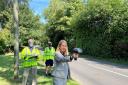 PCC Katy Bourne monitoring traffic in Sussex