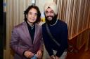 Zakir Hussain and Jaspreet Singh at Royal Birmingham Conservatoire (Jas Sansi for BCU)