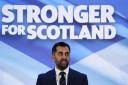 Humza Yousaf has been elected as the new leader of the SNP (Andrew Milligan/PA)