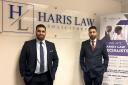 Haris Qureshi (left) with Umar Shahzad at Haris Law Solicitors in Blackburn