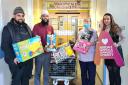 L-R: Mohammed Azeem (Friend of Airedale Hospital), Nazim Ali (Creating Smiles Gifts Initiative Co-ordinator), Karen Reec (Play Leader, Airedale Hospital), Aimee Lindsay (Communications & Charity Assistant, Airedale Hospital & Community Charity)