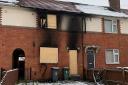The property on Finch Street which caught fire in the early hours of Saturday morning