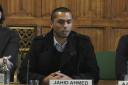 Jahid Ahmed was one of the players who alleged he had been racially abused at Essex (House of Commons/PA)