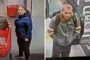 A woman and a man police want to speak to after a raid at TK Maxx in Harrogate