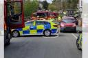 Emergency services at the scene in Heswall on the afternoon of Sunday, April 21