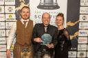 SimpsInns' Jack Simpson, Chris Cumming and Karen Haddow collecting the 'Best 4 Star Hotel' award at this year’s Prestige Hotel Awards in Glasgow