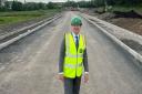 Chris Green MP on site at the new road
