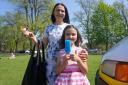 Carmen Marcu and her daughter Ingrid enjoying the Easter weekend sun in Southampton