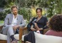 The Duke and Duchess of Sussex during their interview with Oprah Winfrey which was broadcast in the US on March 7 and is on ITV today.
