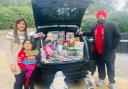 Southampton Toy Appeal (left to right): Minal, her daughter Ariyana and Manj Gill (Sikh Toy Appeal Southampton Lead)