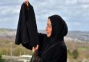 Nazia Nazir with the police Hijab she created. Image: Newsquest
