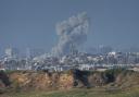 Smoke rises following an Israeli bombardment in the Gaza Strip, as seen from southern Israel (Ariel Schalit/ AP)