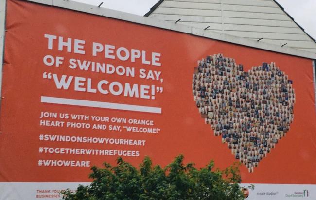 New Billboard to welcome refugees