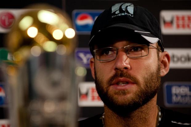 New Zealand captain Daniel Vettori during a press conference