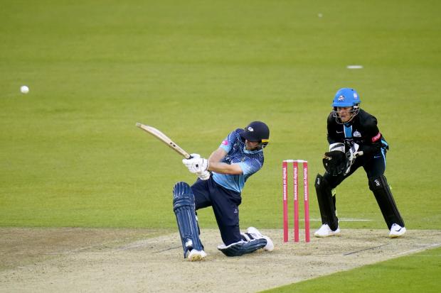 Yorkshire Vikings opening batter Dawid Malan in action during the Vitality Blast at Headingley. Picture: Danny Lawson/PA Wire