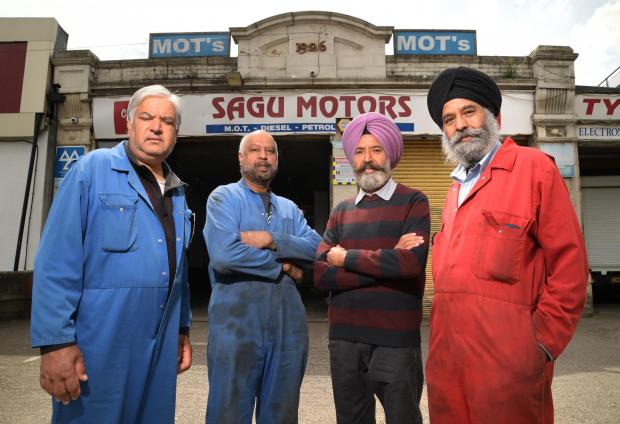 Asian Image: From left, brothers Satpal Singh Sagu; Teja, Lehmber and Mangal are closing their Sagu Motors business 
