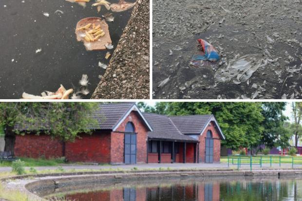 'Absolutely manky': Locals slam state of Southside pond as litter louts strike