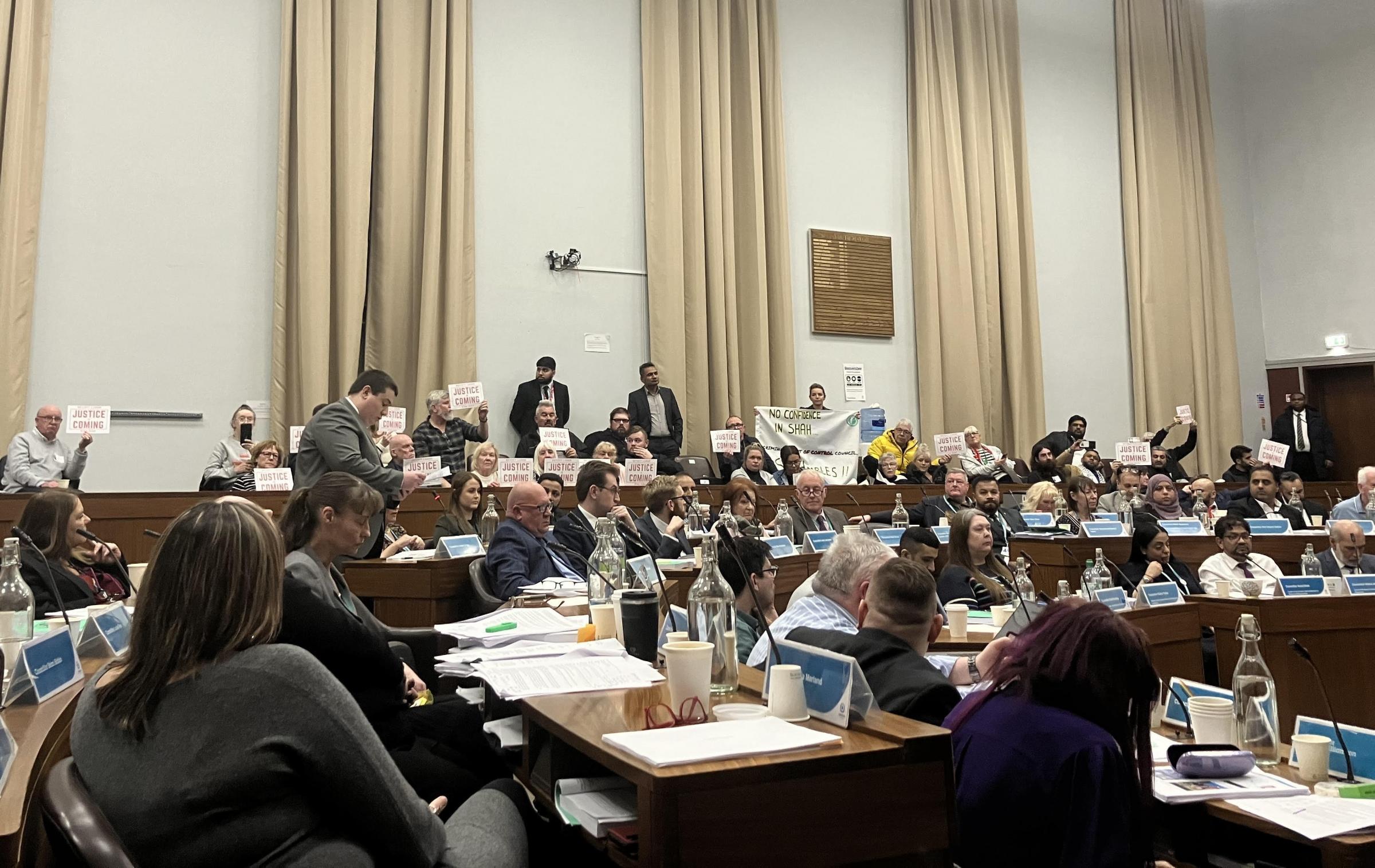 The full council meeting on March 13