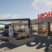 An artist's impression of how the first Leon drive-thru will look