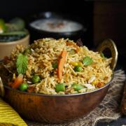 Rather than the familiar meat dishes during why not try something like this vegetarian biryani (Picture TRS)