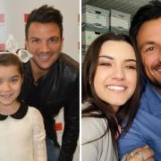 Lamissah La-Shontae aged 6 with Peter Andre and then most recently