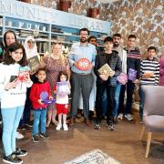 Members of the Light Foundation were met with residents of the Tom Finney Care Home.