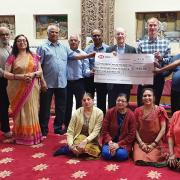 Gujarat Hindu Society thanked for £5,435 cancer charity donation