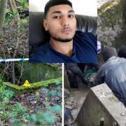 Forensic search of Bucks woodlands, inset  Mohammed Shah Subhani