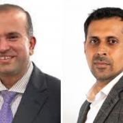 Pendle councillor Asjad Mahmood and Burnley council leader Afrasiab Anwar