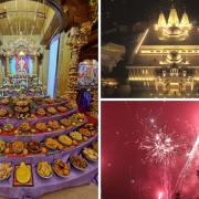 An iconic Oldham temple which recently celebrated its one year anniversary has brought together thousands of worshipers to celebrate Diwali.