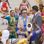 The Princess Royal arrived at Bandaranaike International Airport in Katunayake (Jonathan Brady/PA)