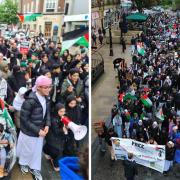 children marched to Preston Flag Market to highlight the ongoing bombing of Gaza
