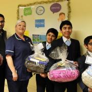 Muslim pupils and community group bring festive cheer to hospital patients