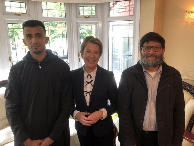 Shakeel Afsar pictured with Katie Hopkins: 'Bro, are you stupid ...